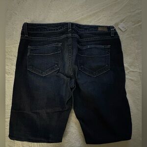 PAIGE Dark Blue Ankle & Cropped Jeans